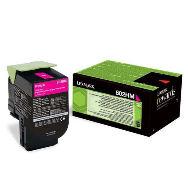Lexmark oryginalny toner 80C2HM0, magenta, 3000s, return, Lexmark CX410, 510, O