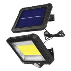 Naświetlacz LED solarny z czujnikiem ruchu Maclean MCE438 IP44, 5W, 400lm, 6000K zimna biała, akumulator litowy 1300 mAh, 5,5V DC