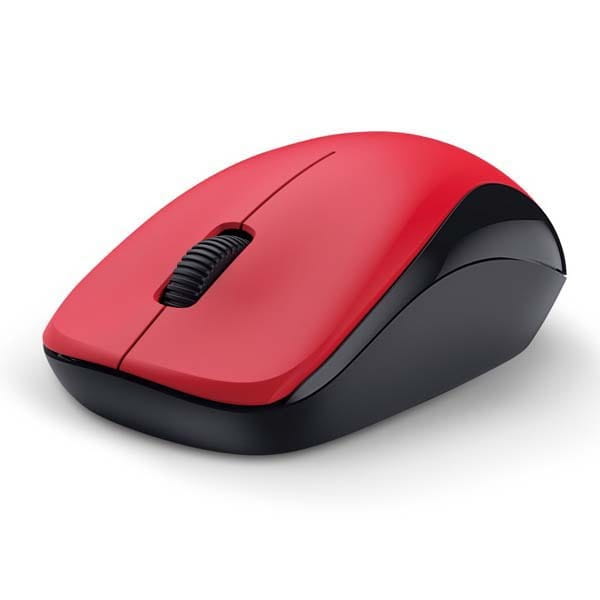 Genius Mysz NX-7000, 1200DPI, 2.4 [GHz], optyczna, 3kl., bezprzewodowa, czerwona, Blue-Eye sensor