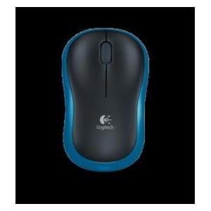 Mysz bezprzewodowa Logitech M185 optyczna czarno-niebieska