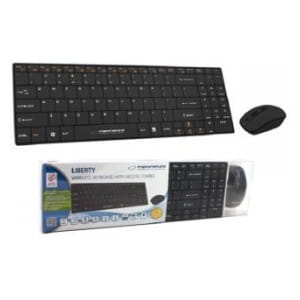 Zestaw bezprzewodowy klawiatura + mysz Esperanza 2.4 EK122K czarny