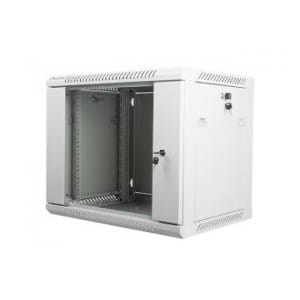 Szafa instalacyjna Rack wisząca 19" 9U 600x450 szara Lanberg (flat pack)