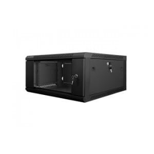 Szafa instalacyjna Rack wisząca 19" 4U 600x600 czarna Lanberg (flat pack)