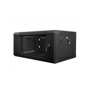 Szafa instalacyjna Rack wisząca 19" 4U 600x450 czarna Lanberg (flat pack)