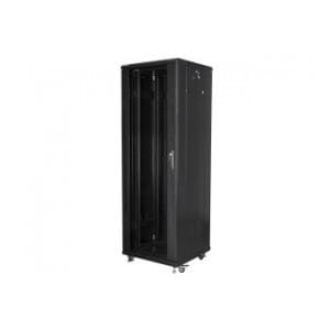 Szafa instalacyjna Rack stojąca 19" 37U 600x600 czarna Lanberg (flat pack)
