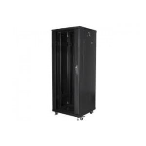 Szafa instalacyjna Rack stojąca 19" 32U 600x600 czarna Lanberg (flat pack)