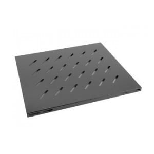 Półka do szaf 19" 800mm czarna Lanberg (1U/465x515mm udźwig do 120kg, montaż 4-punktowy)