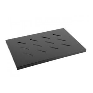 Półka do szaf 19" 450mm czarna Lanberg (1U/486x270mm udźwig do 120kg, montaż 4-punktowy)