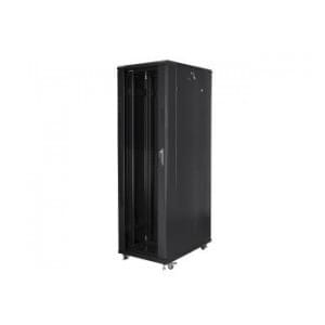 Szafa instalacyjna Rack stojąca 19" 42U 800x1000 czarna Lanberg (flat pack)
