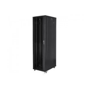 Szafa instalacyjna Rack stojąca 19" 47U 800x1000 czarna Lanberg (flat pack)