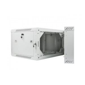 Szafa instalacyjna Rack dwusekcyjna wisząca 19" 6U 600x600 szara Lanberg (flat pack)