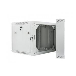 Szafa instalacyjna Rack dwusekcyjna wisząca 19" 9U 600x600 szara Lanberg (flat pack)