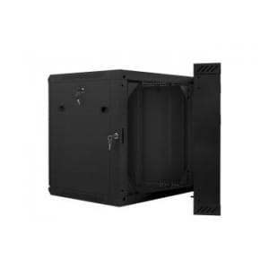 Szafa instalacyjna Rack dwusekcyjna wisząca 19" 12U 600x600 czarna Lanberg (flat pack)
