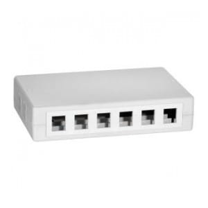 Puszka natynkowa Keystone LogiLink NK4033 12 portów UTP, biała