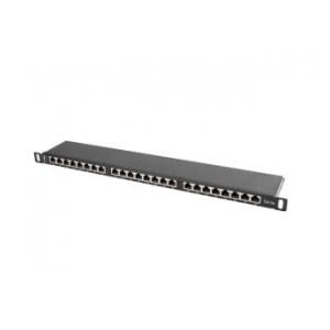 Patch panel Lanberg PPS5-0024-B 24 port 0.5U kat.5e ekranowany czarny