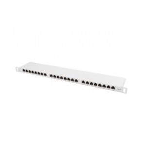 Patch panel Lanberg PPS6-0024-S 24 port 0.5U kat.6 ekranowany szary