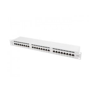 Patch panel Lanberg PPS6-1024-S 24 port 1U kat.6 ekranowany szary