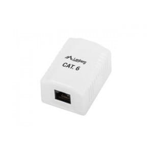 Gniazdo natynkowe Lanberg OU6-0001-W kat.6 1X RJ45