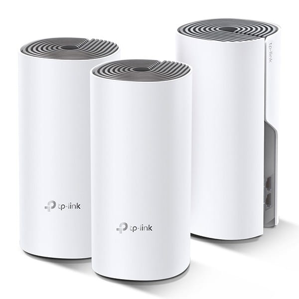 TP-LINK Wifi Mesh kit Deco E4(3-pack) 2.4GHz i 5GHz, access point, 1200Mbps, zintegrowana bateria anténa, 802.11ac, 3Pack, ISP, oc