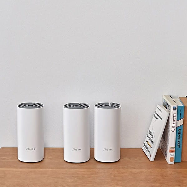 TP-LINK Wifi Mesh kit Deco E4(3-pack) 2.4GHz i 5GHz, access point, 1200Mbps, zintegrowana bateria anténa, 802.11ac, 3Pack, ISP, oc