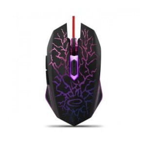 Mysz przewodowa Esperanza MX211 Lightning optyczna Gaming 6D USB czarna
