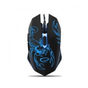 Mysz przewodowa Esperanza MX203 Scorpio optyczna Gaming 6D USB czarno-niebieska
