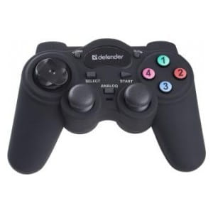 Gamepad przewodowy Defender GAME RACER, tryb turbo, efekt wibracji, USB/PS2/PS3