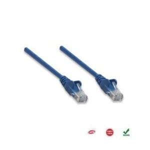 PatchCord 100% miedź Intellinet Cat.5e UTP, 1m, niebieski