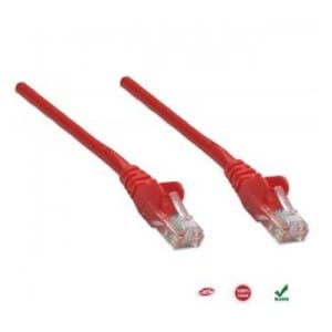 PatchCord 100% miedź Intellinet Cat.5e UTP, 2m, czerwony