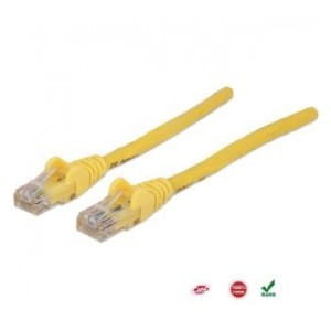 PatchCord 100% miedź Intellinet Cat.6 UTP, 0,5m, żółty