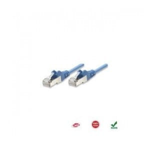 PatchCord 100% miedź Intellinet Cat.6 UTP, 0,5m, niebieski