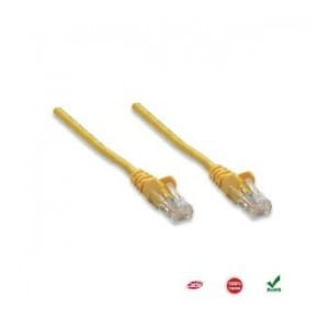 PatchCord 100% miedź Intellinet Cat.5e UTP, 0,5m, żółty