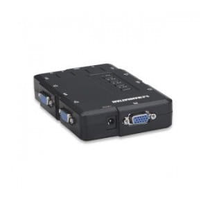 Przełącznik KVM Manhattan 4-portowy USB, Audio