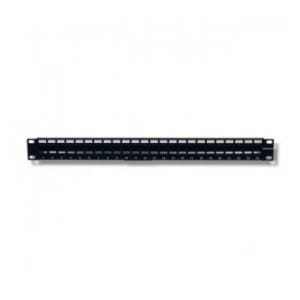 Patch panel Intellinet 24 porty, otwarty z tacką, czarny