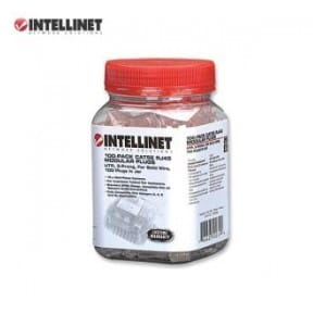 Wtyk Intellinet RJ45 8P/8C UTP Cat.5e/drut 100szt.