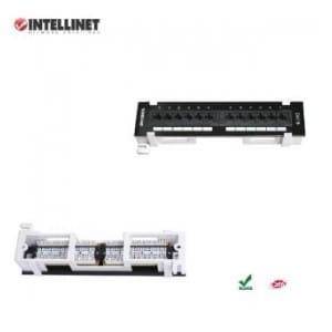 Patch panel Intellinet 12 portów, UTP Cat6, naścienny