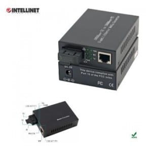 Media konwerter Intellinet 1000Base-T RJ45/1000Base-SX SC SM