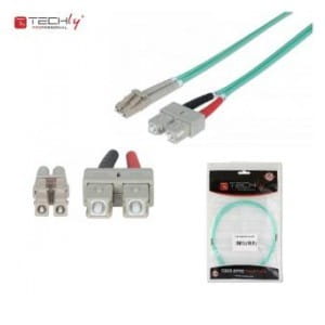 Światłowód krosowy TechlyPro LC-SC duplex 50/125 OM3, MM 2m