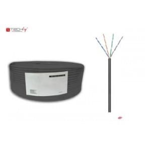 Kabel instalacyjny TechlyPro skrętka Cat5e U/UTP drut, 100m czarny