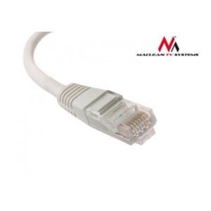 Patchcord Maclean MCTV-647 UTP 5e wtyk-wtyk 10m szary