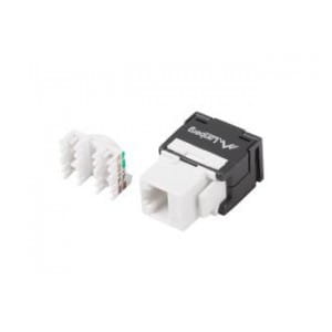 Moduł Keystone Lanberg gniazdo RJ45 -> LSA beznarzędziowy UTP kat.6 180° do puszki montażowej