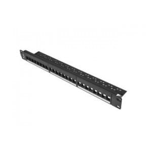 Patch panel pusty Lanberg PPKS-1024-B 24 port 1U 19" do modułów keystone czarny