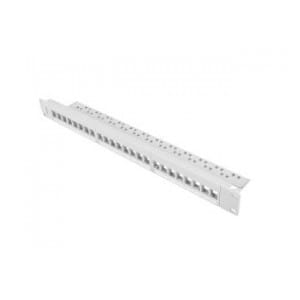 Patch panel pusty Lanberg PPKS-1024-S 24 port 1U 19" do modułów keystone szary