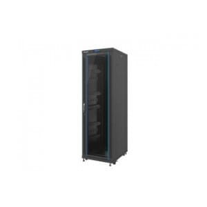 Szafa instalacyjna stojąca 19" 37U 600x800 LCD Drzwi Szklane czarna Lanberg (flat pack)