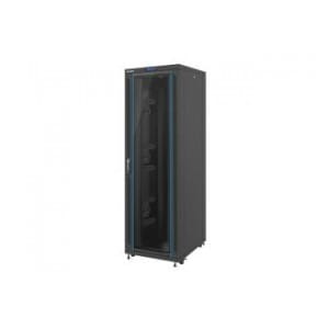 Szafa instalacyjna stojąca 19" 42U 800x1000 LCD Drzwi Szklane czarna Lanberg (flat pack)