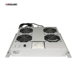 Panel chłodzący Intellinet Rack 19" 4xwentylator, sufitowy z termostatem
