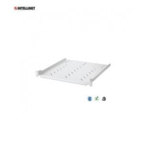 Półka do szafy 19" Intellinet 470mm 1U perforowana, szara