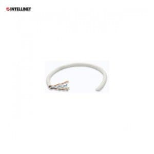 Kabel instalacyjny 100% miedź Intellinet skrętka Cat5e UTP drut, 305m biały
