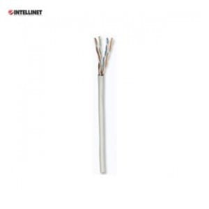 Kabel instalacyjny Intellinet skrętka Cat6 UTP drut SOHO CCA 305m, szary