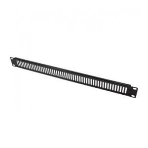 Panel zaślepiający perforowany LogiLink PN111B 1U do szafy rack, czarny